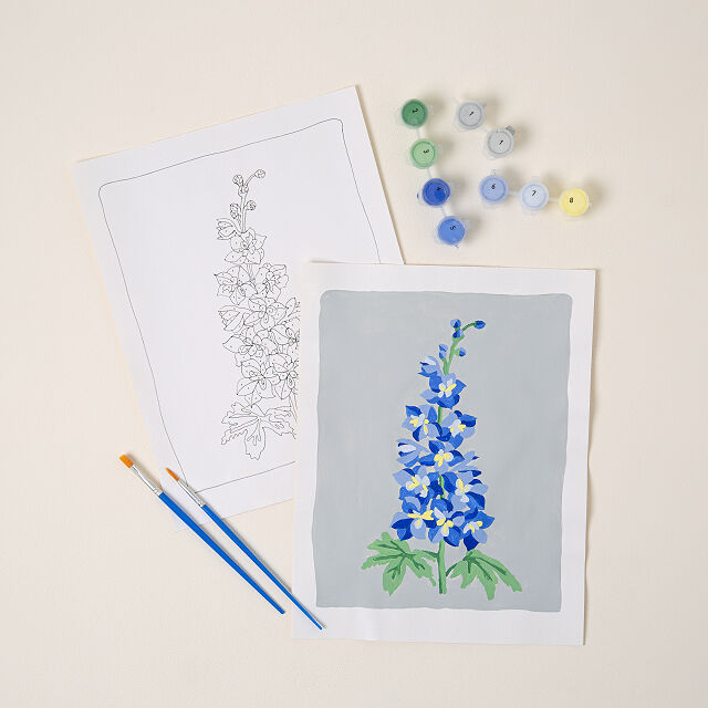 Goods Birth Month Flower PaintbyNumber Kit