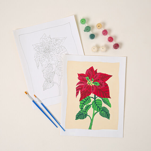 Birth Month Flower PaintbyNumber Kit Goods