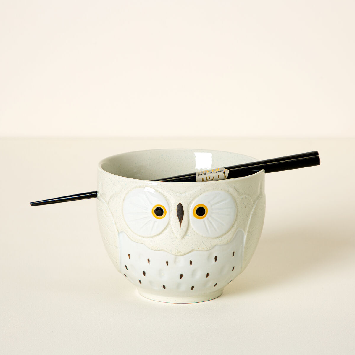 Owl Soup Bowl - White Owl