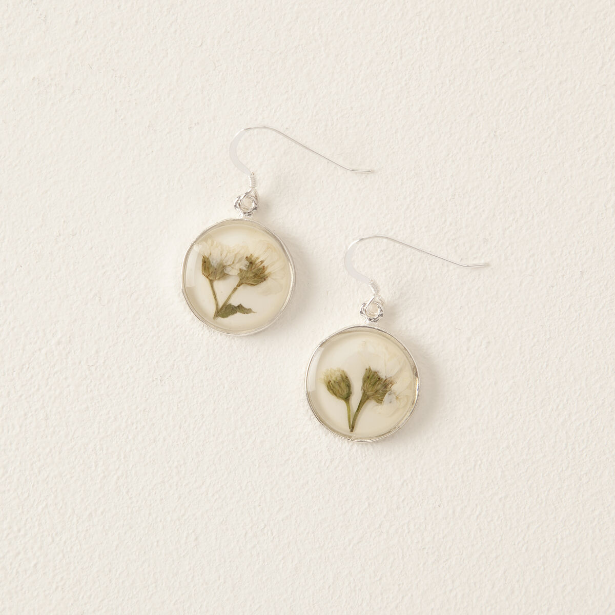 Birth Flower Earrings - January