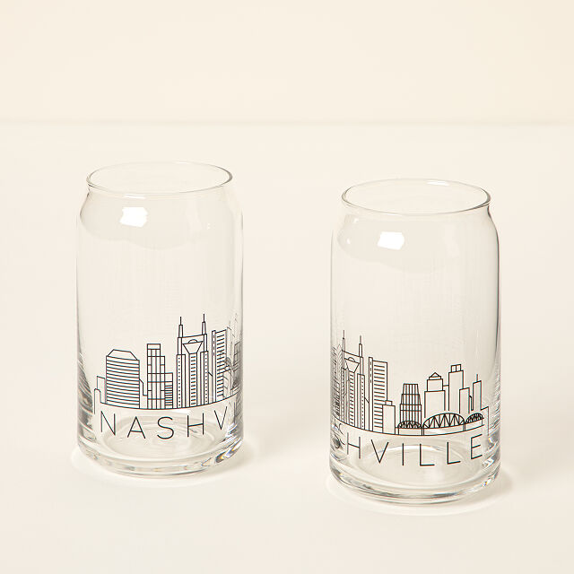 Rob Long City Skyline Beer Glasses - Thumbnail 5