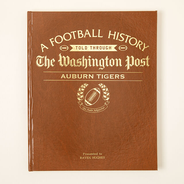 Personalized College Football History Book Goods