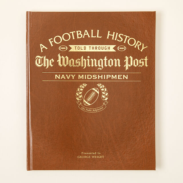 Personalized College Football History Book Goods