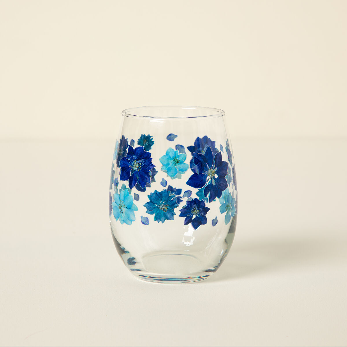 Birth Month Flower Printed Glass - July - Larkspur
