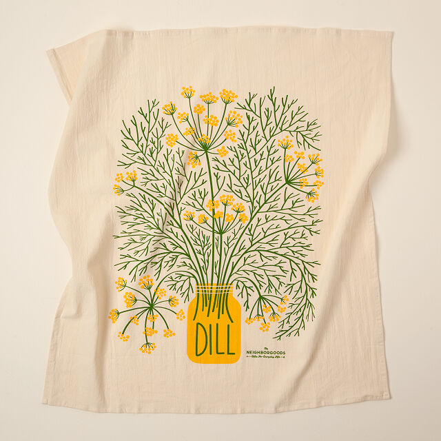 Flowering Herb Kitchen Towels Set of 3 Goods