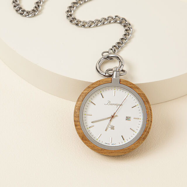 Wine Barrel Pocket Watch Wooden Pocket Watch Goods