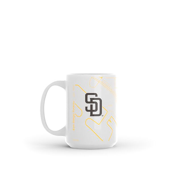 Mlb ballpark map mug baseball fans uncommon goods
