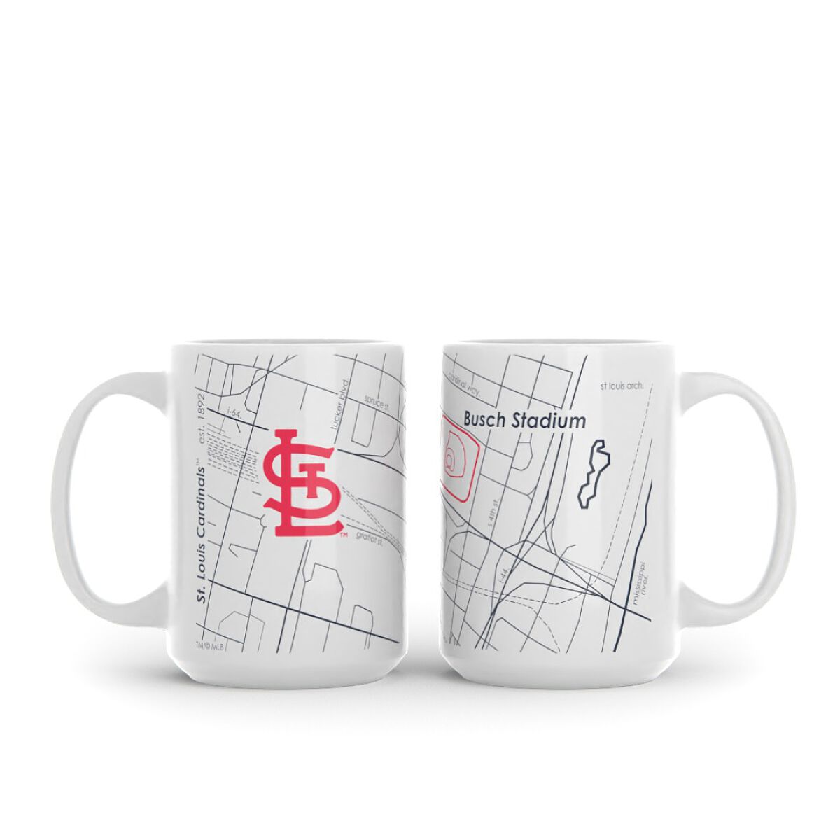 MLB Ballpark Map Mug - St. Louis Cardinals