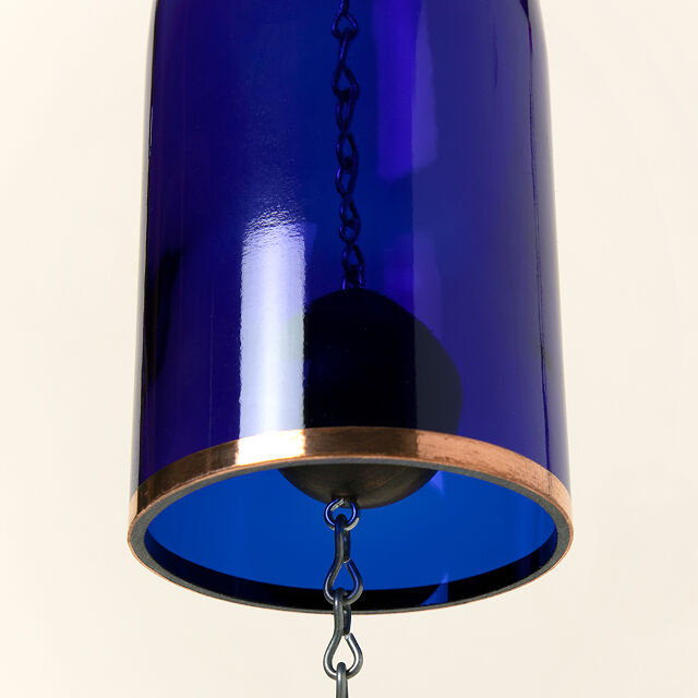 Upcycled Wine Bottle Heart Chime