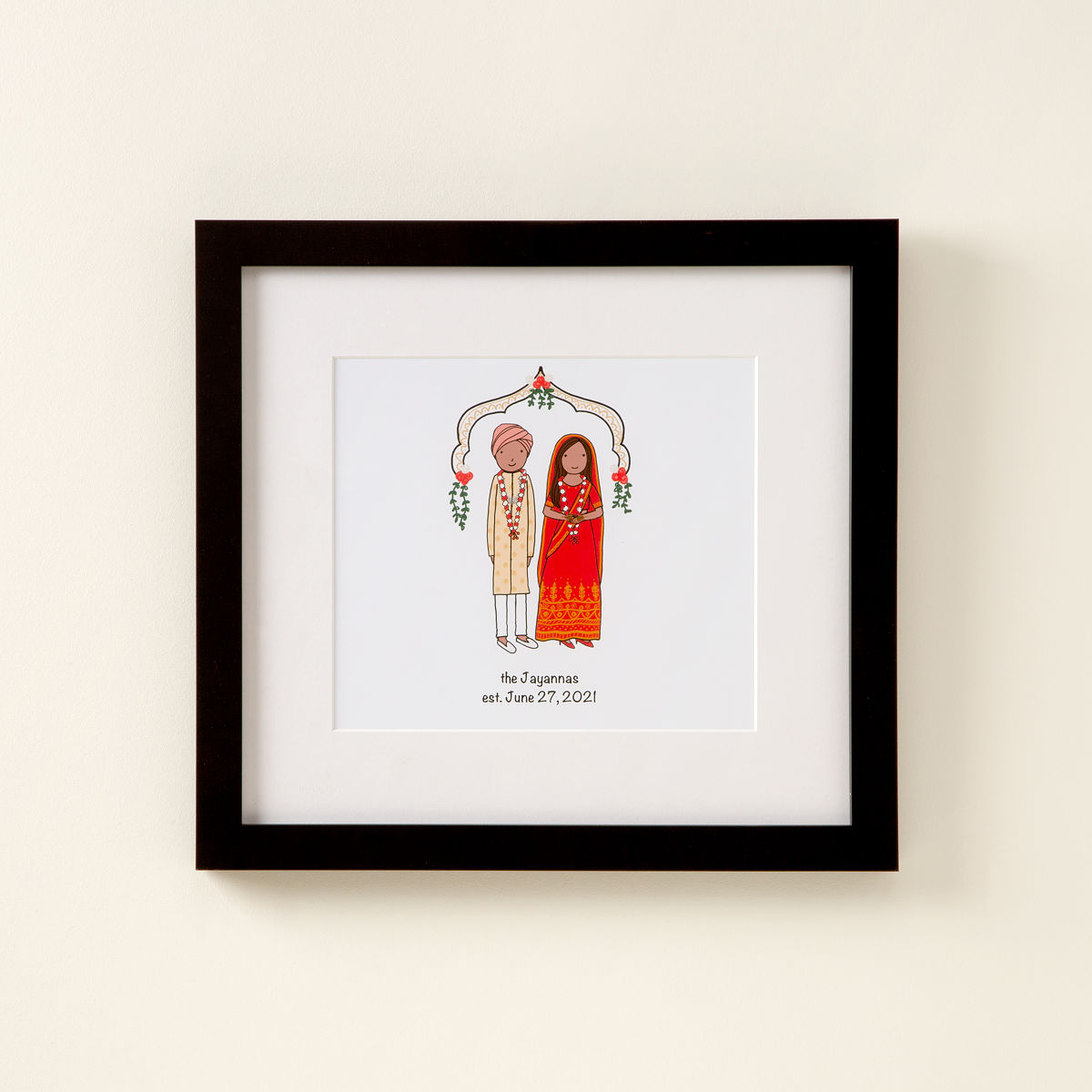 Personalized Wedding Family Portrait
