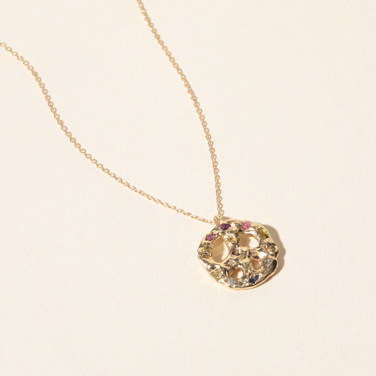 14k Gold Imagine Peace Pendant