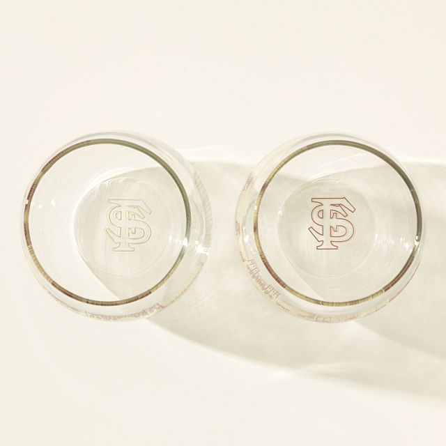 College Cityscape Wine Glasses - Set of 2