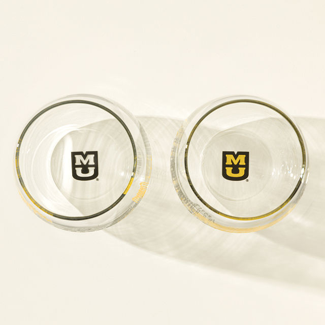 College Cityscape Wine Glasses - Set of 2