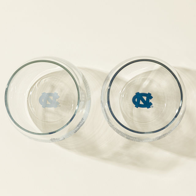 College Cityscape Wine Glasses - Set of 2