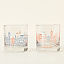 College Cityscape Rocks Glasses - Set of 2 thumbnail 4