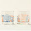 College Cityscape Rocks Glasses - Set of 2 thumbnail 4