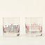 College Cityscape Rocks Glasses - Set of 2 thumbnail 4