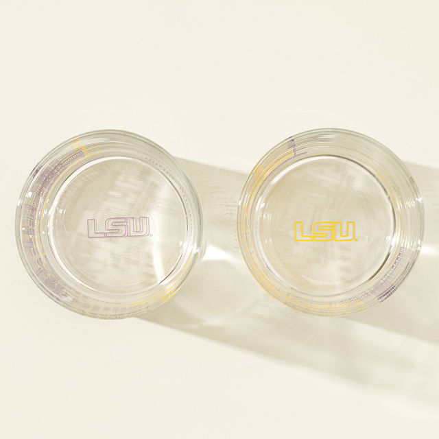 College Cityscape Rocks Glasses - Set of 2