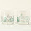 College Cityscape Rocks Glasses - Set of 2 thumbnail 4