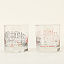 College Cityscape Rocks Glasses - Set of 2 thumbnail 4