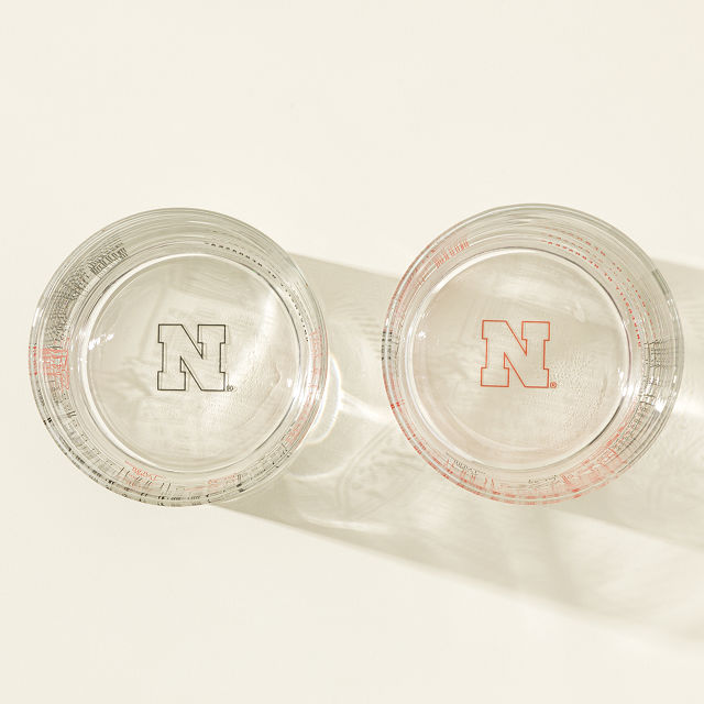 College Cityscape Rocks Glasses - Set of 2