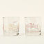 College Cityscape Rocks Glasses - Set of 2 thumbnail 4