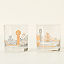 College Cityscape Rocks Glasses - Set of 2 thumbnail 4
