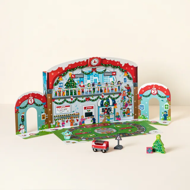 Buildable Train Station Advent Calendar | Christmas | Uncommon Goods
