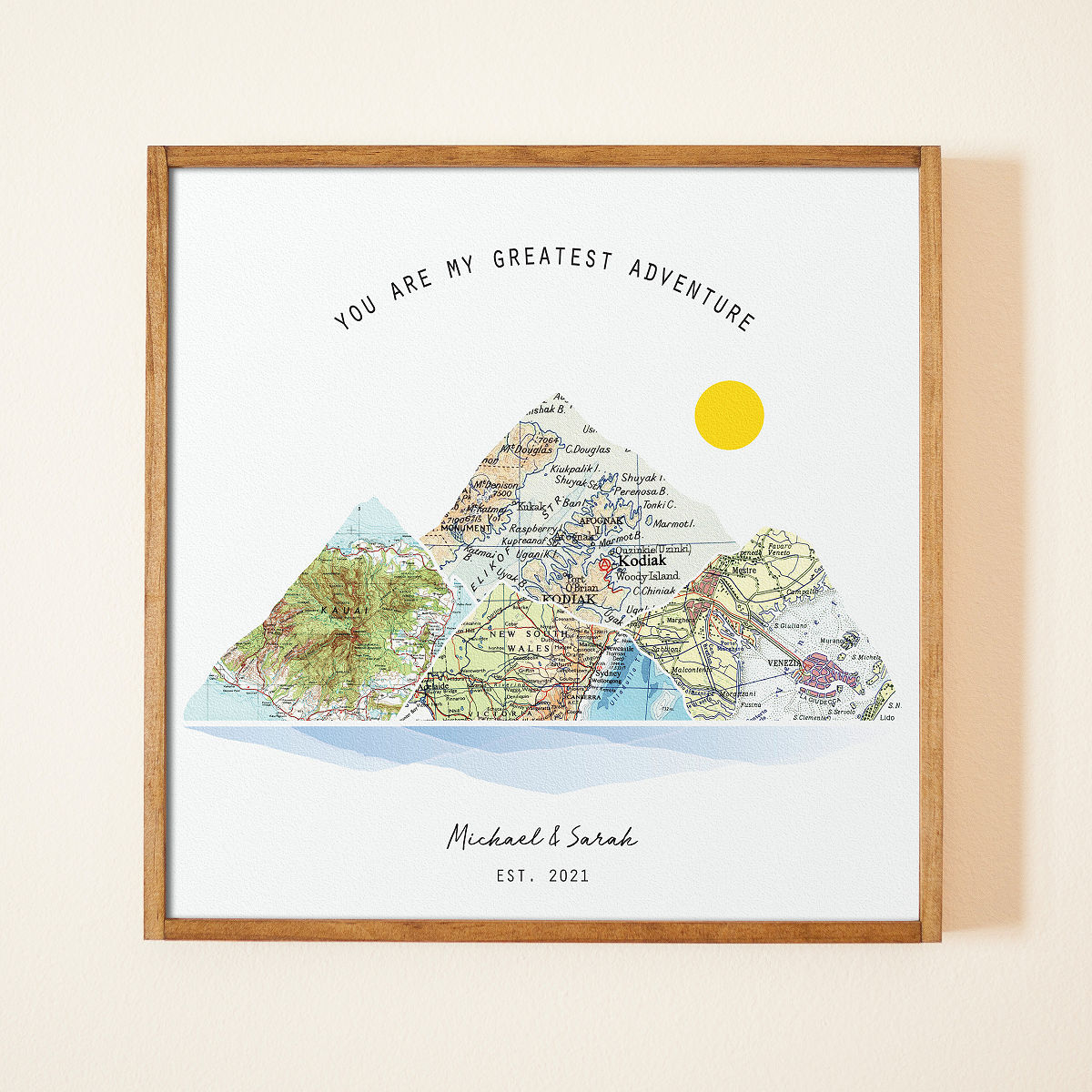 Our Adventure Map Art - Standard - 4 Maps