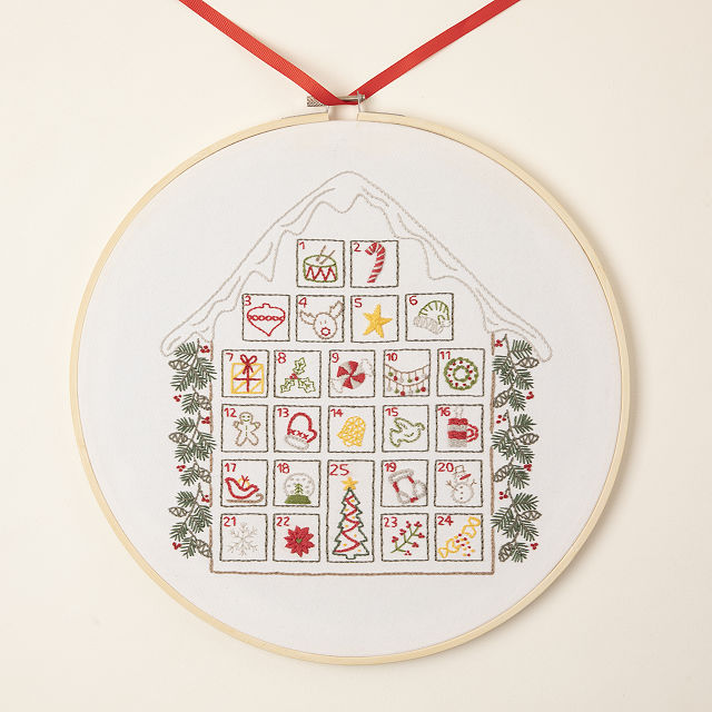 Stitch a Day Advent Embroidery Calendar | Uncommon Goods Stitch a Day Advent Embroidery Calendar | Uncommon Goods
