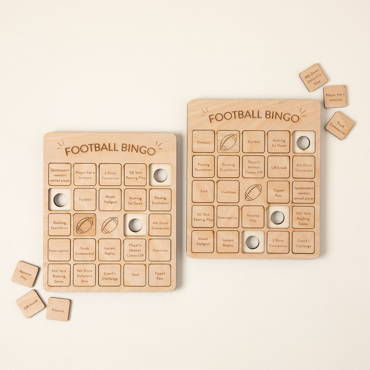 Goods FOOTBALL BINGO SET OF 2