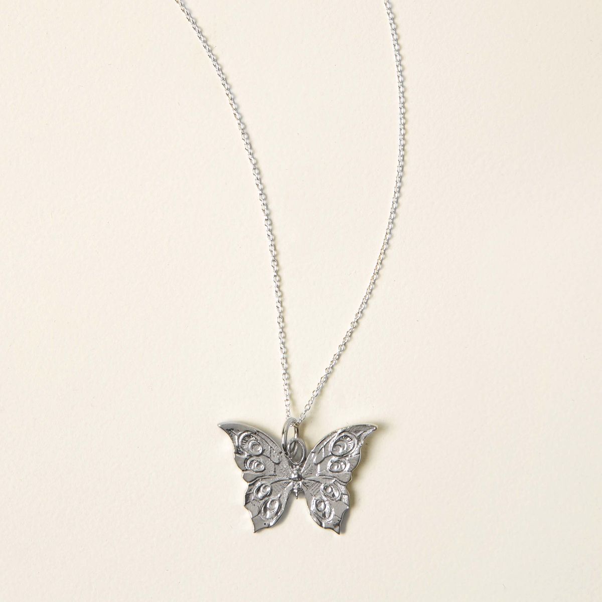 Butterfly for Renewal Necklace - Silver