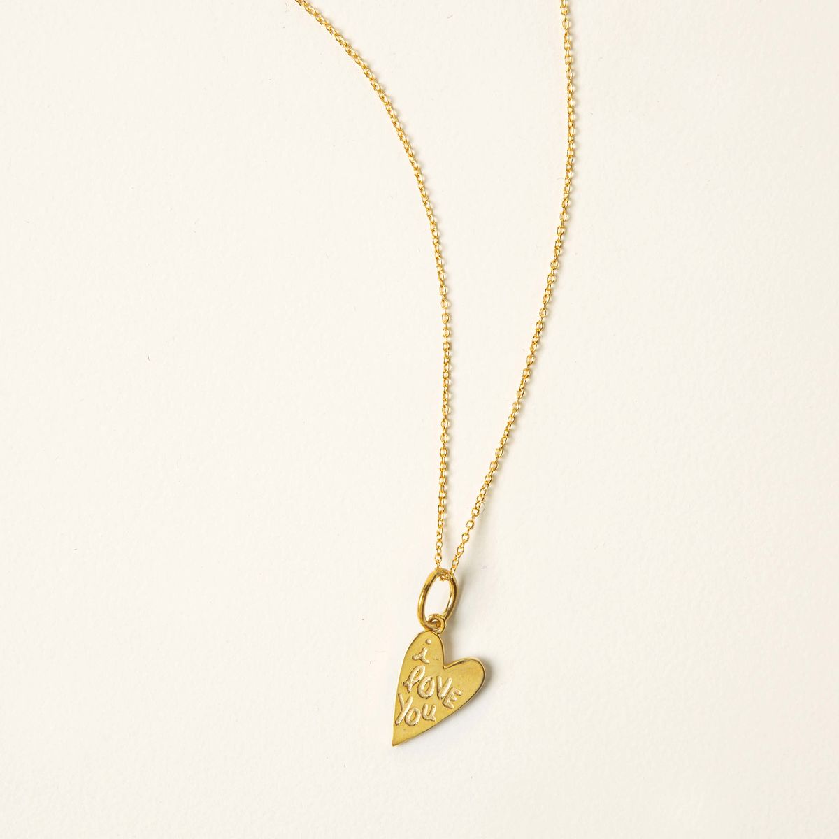 I Love You Necklace - Gold