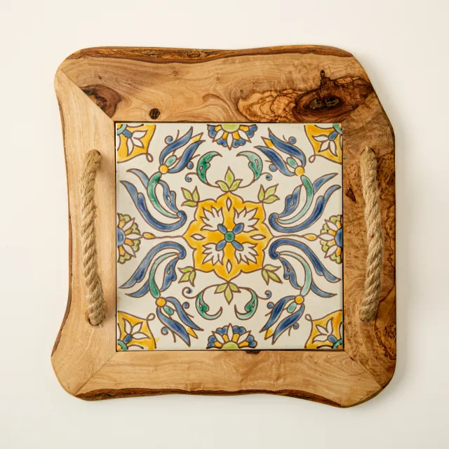 Uncommon Goods | Tunisian Tile Serving Tray