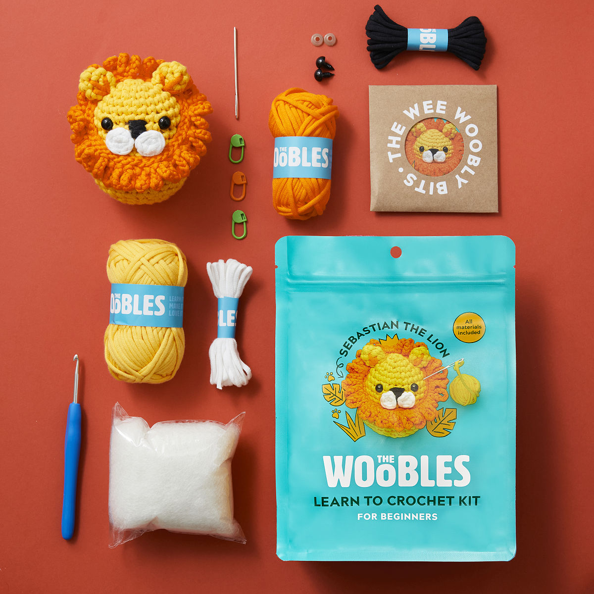 Crochet Pals Beginner DIY Kit - Lion