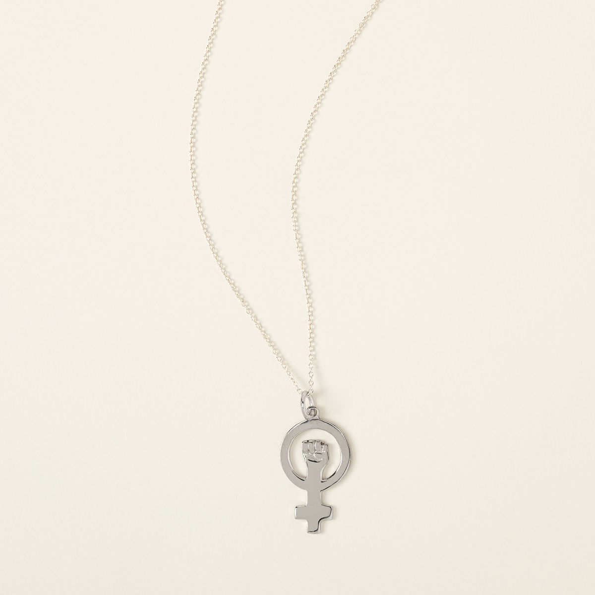 Female Power Necklace - Silver