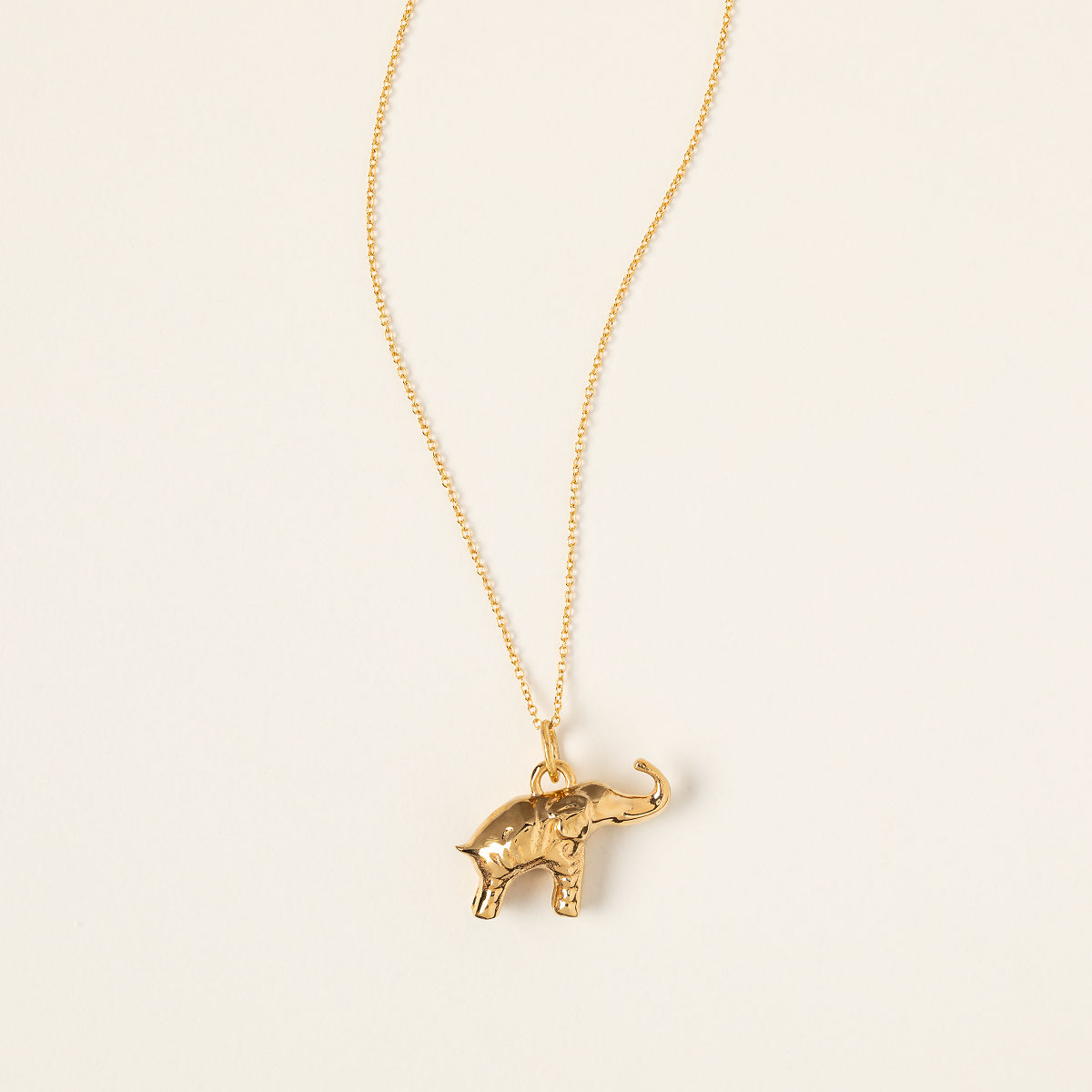 Elephant for Luck Necklace - Gold