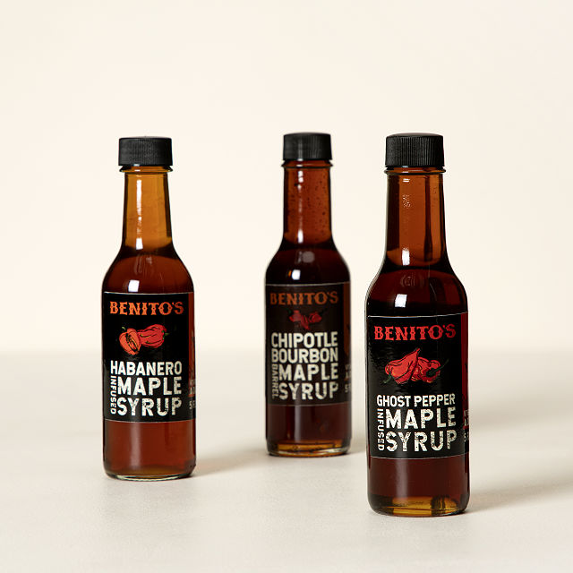 Chili Infused Maple Syrup Trio Spicy Syrup Goods