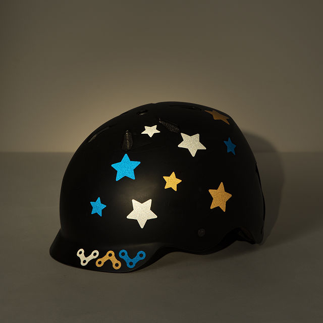 Bike & Helmet Reflective Star Decals Biking Goods