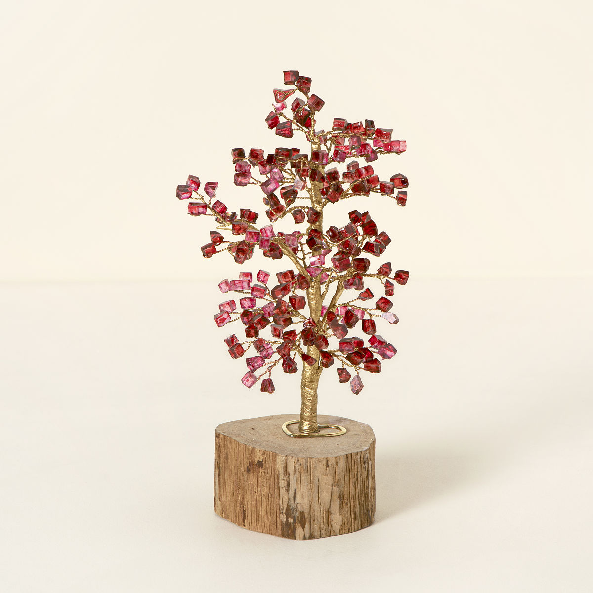 As We Grow Anniversary Milestone Tree - 40 Years - Ruby Glass