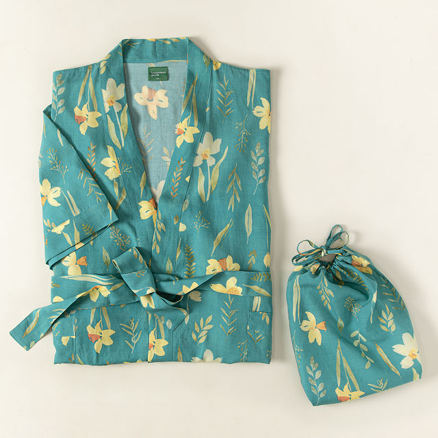 Flower Robe For Men Uncommon Goods | Birth Month Flower Robe | Floral Robe