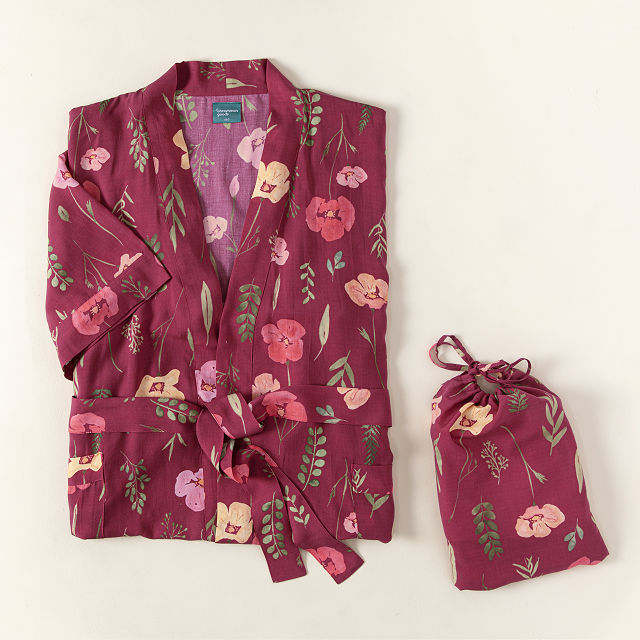 Goods Birth Month Flower Robe Floral Robe