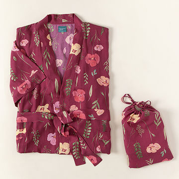 Birth Month Flower Robe