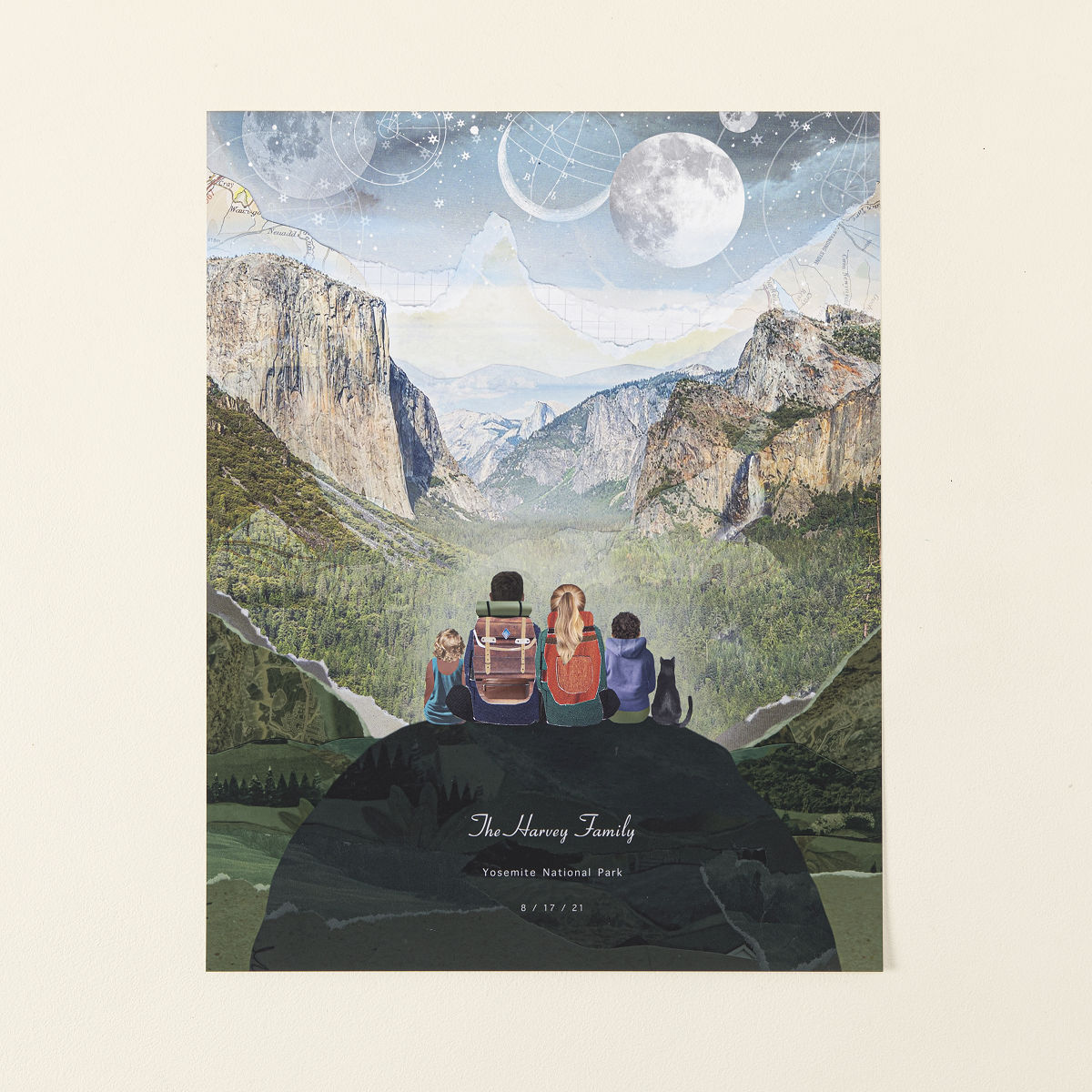 National Park Custom Collage Print - Unframed Print, 5-6 figures