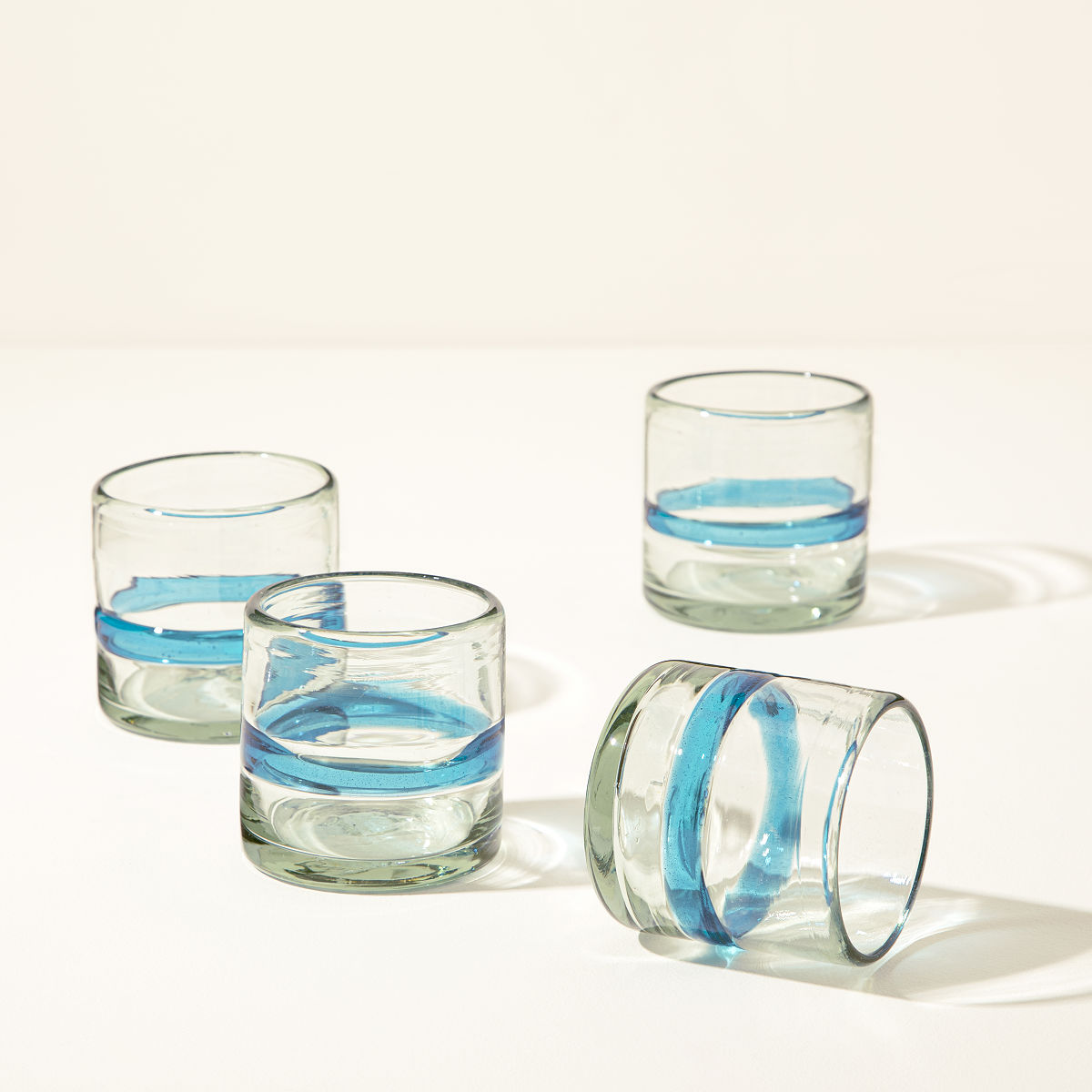 Banda de Azul Old Fashioned Glasses Glasses Goods