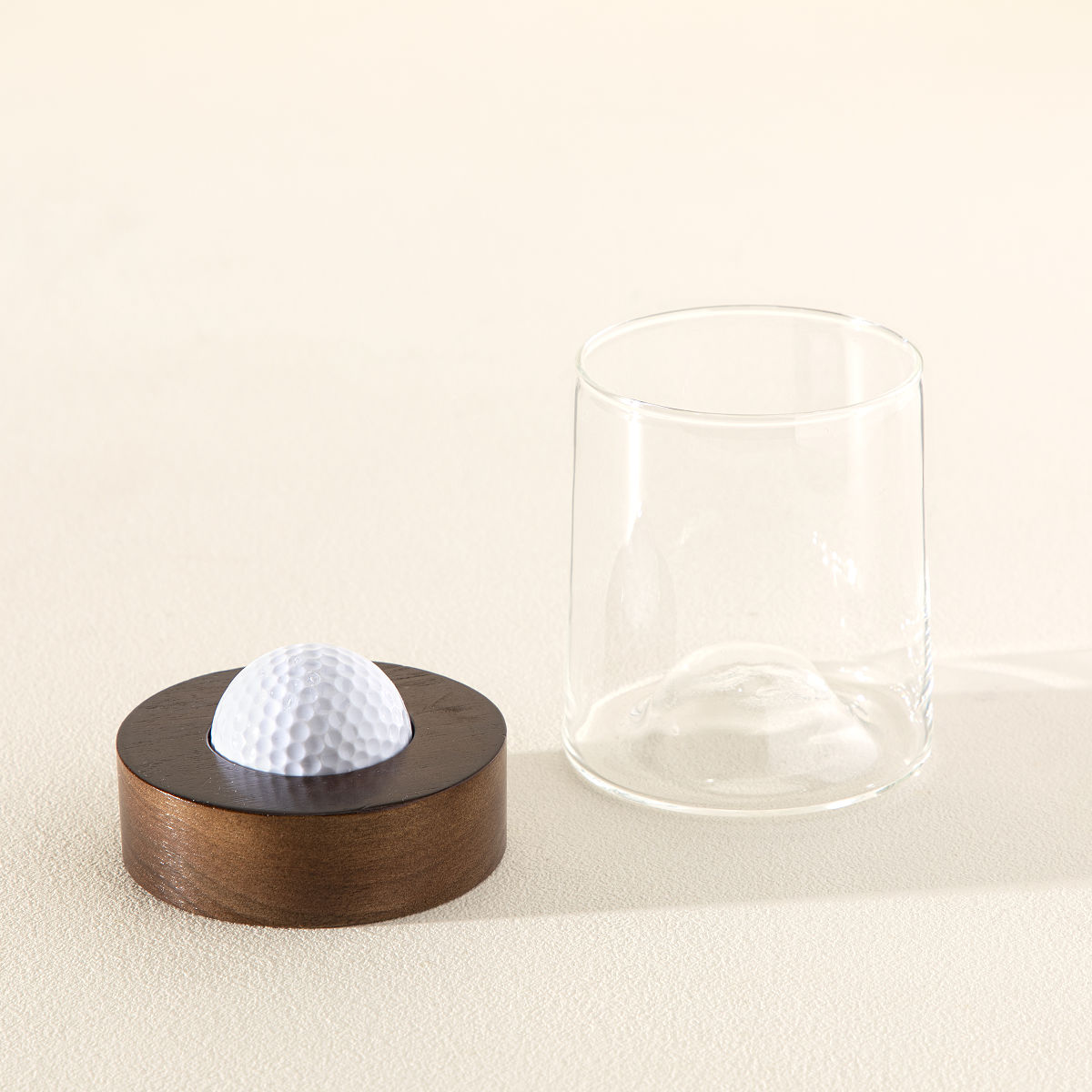 Golf Lover's Whiskey Glass & Coaster