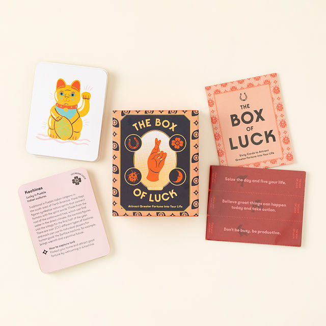 The Box of Luck Cards For Good Fortune Luck Goods