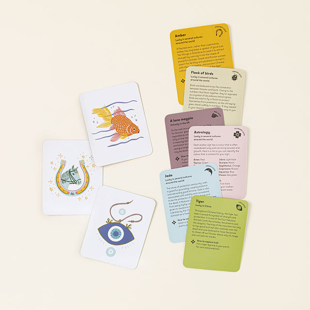 The Box of Luck Cards For Good Fortune Luck Goods