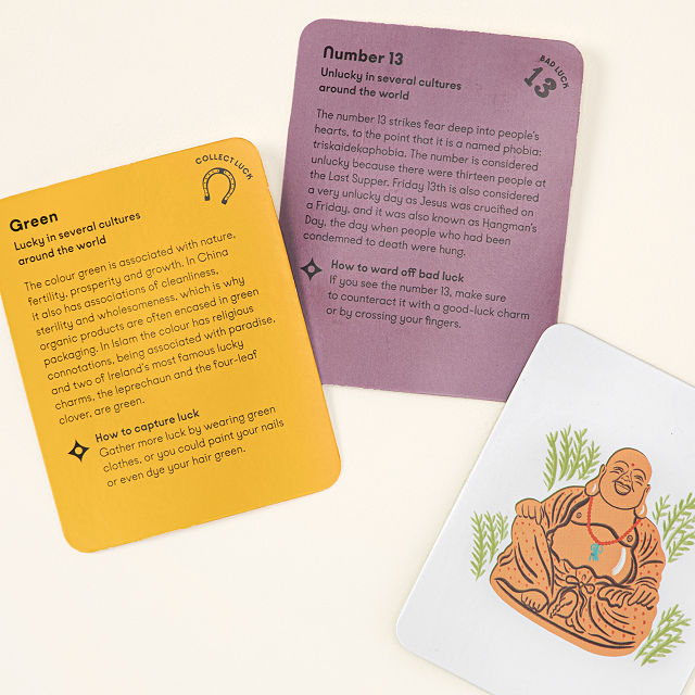 The Box of Luck Cards For Good Fortune Luck Goods