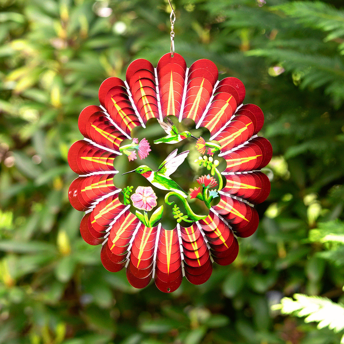 Fluttering Hummingbird Wind Spinner